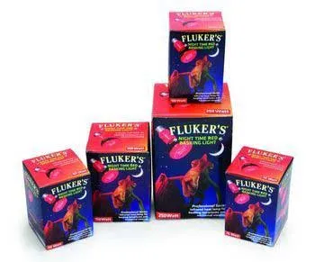 Flukers Red Night Basking Spot Lamp 75 Watt