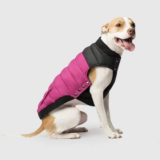 Summit Stretch Puffer Vest In Plum 12"