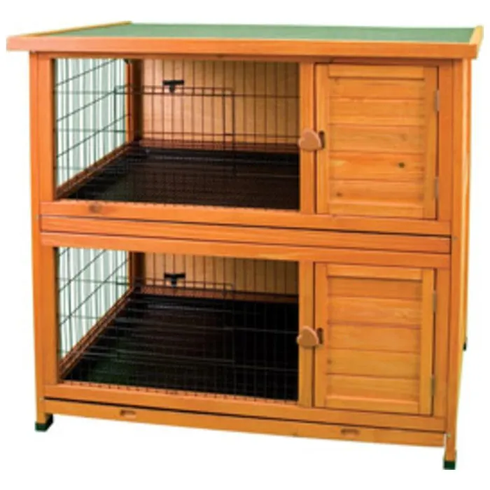 Premium+ Rabbit Hutch Dbl Deck 46x24x41
