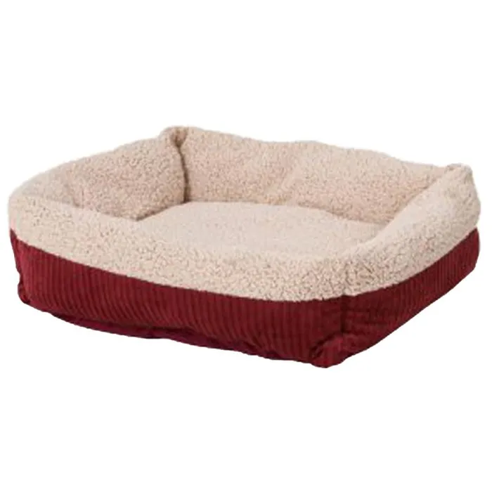 Self Warming Lounger Dog Bed Spice/creme 30"x24"