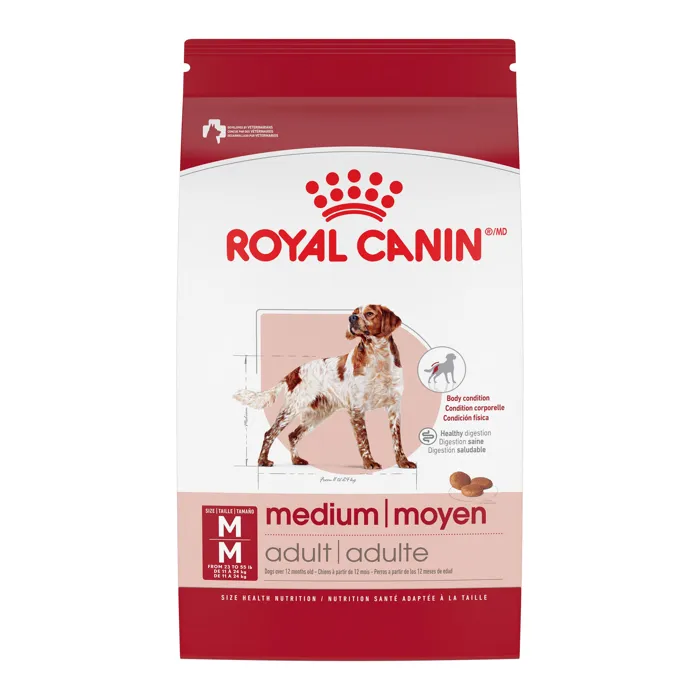 Royal Canin Medium Adult dry dog food bag front