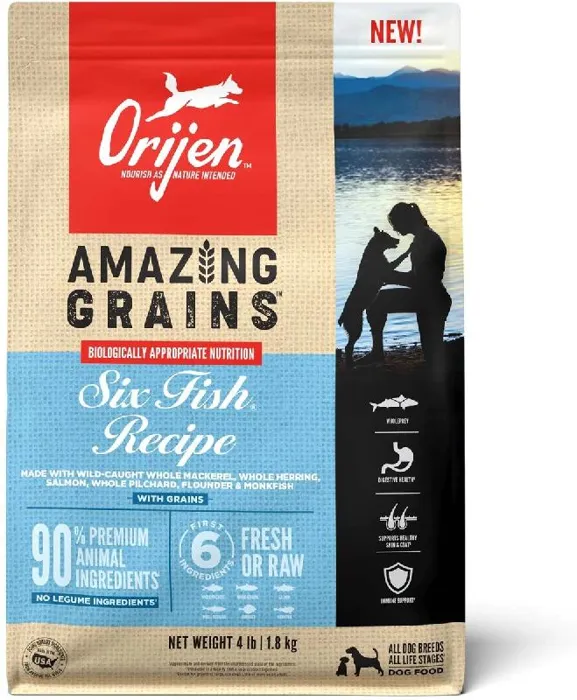 Orijen Dog Amazing Grains Six Fish 4lb