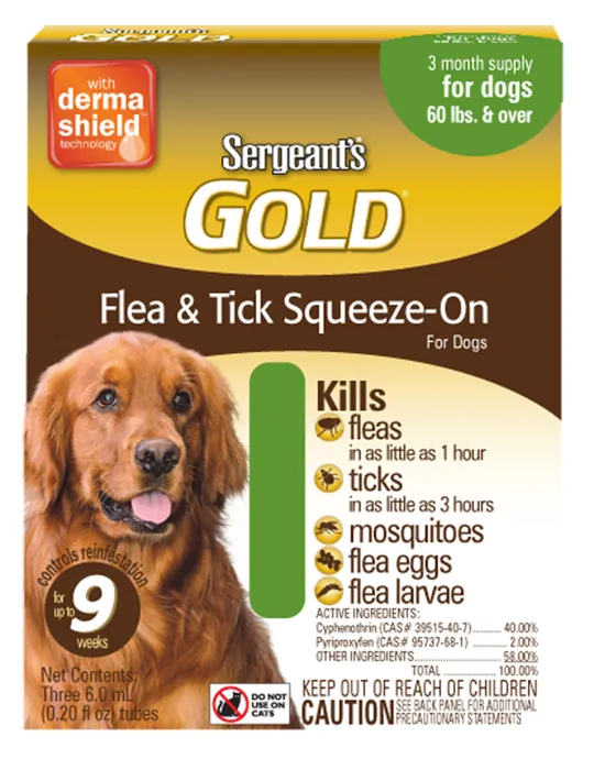 Ser Flea/tick Gold Advance Squeze-on 60 Lbs