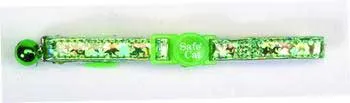 Super Star Safety Cat Collar Adj 3/8"x12"-green