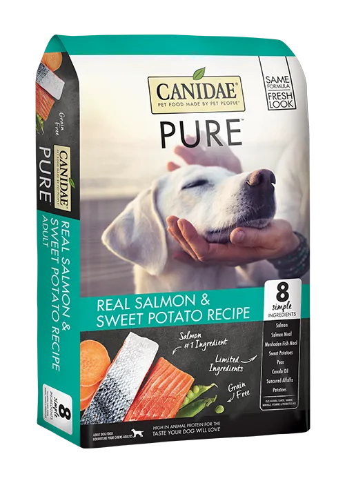 Grain-free Pure Real Salmon & Sweet Potato Recipe Dry Dog Food 12-lb