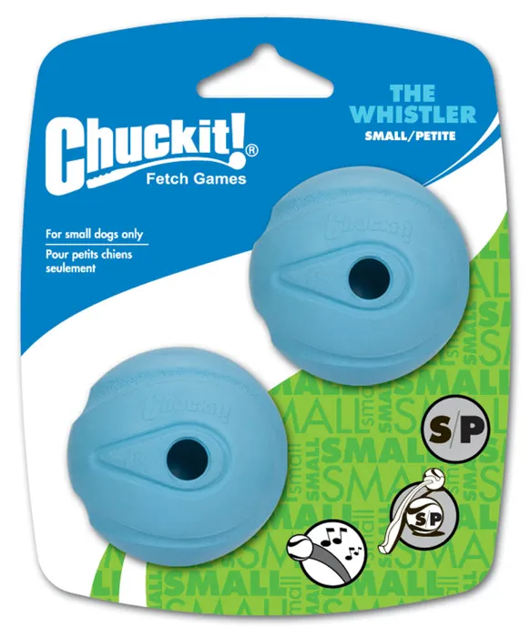 Canine Hardware Whistle Ball 2 Pack Small