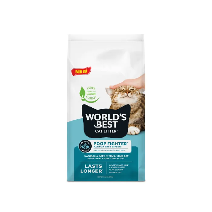 World's Best Cat Litter Poop Fighter 15#