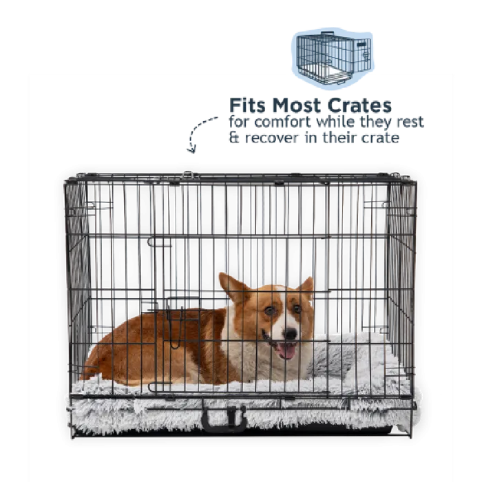 Tall Tails Cuddle Crate Bed Gray Large