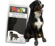 Waterproof Dog Boots, Black, 12 Count Medium