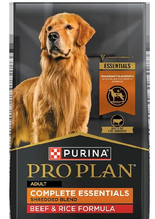 Purina Dog Pro Plan Adult Shredded Beef Rice 15-lb