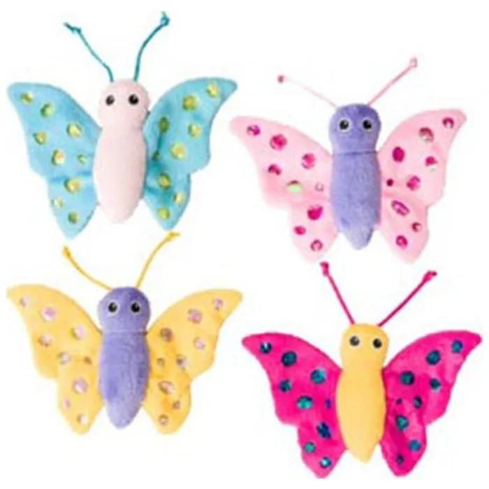 Shimmer Glimmer Butterfly W/catnip Cat Toy Assorted 5.5in