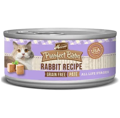Purrfect Bistro Rabbit Pate Grain-free Canned Cat Food 5-oz