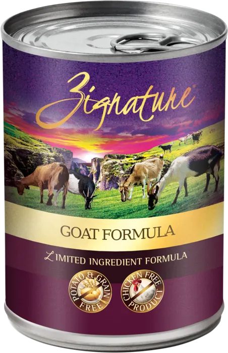 Zignature Goat Limited Ingredient Formula Canned Wet Dog Food 13-oz