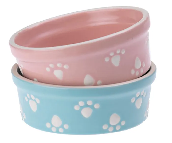 Pastel Paws 4.75" Blue Ice & Pink Ice Bowl 1 Cup