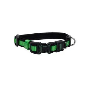 Adjustable Collar, Green, 5/8" X 8"-12"