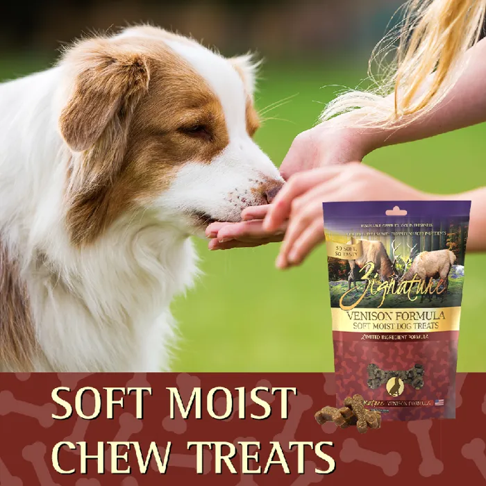 Zignature Dog Treat Soft Moist Venison 4oz