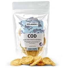+ Cod Fish Chips Dog Treats 2.5-oz