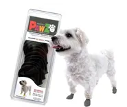 Waterproof Dog Boots, Black, 12 Count 2x-small