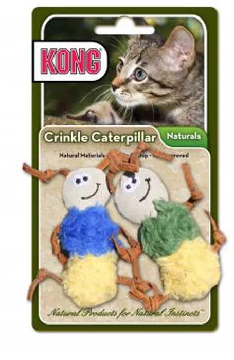 Kong Toy Naturals Crinkle Caterpillar
