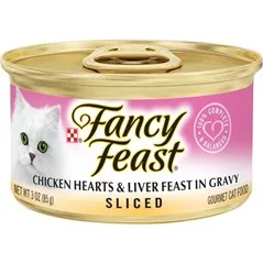 Fancy Feast Chicken Hearts 7 Liver In Gravy 24x3 Oz
