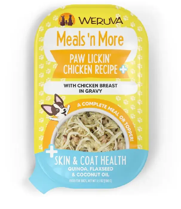 Weruva Meals N More Dog Cup - Paw Lickin' Chicken Plus 3.5oz 10/slv