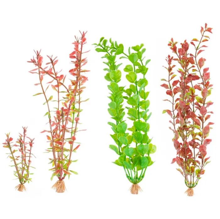 Multi-pack A1 Plastic Aquarium Plants 4 Pk