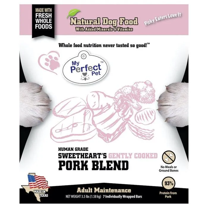 DISC My Perfect Pet Dog Gf Frozen Pork & Veg 4lb