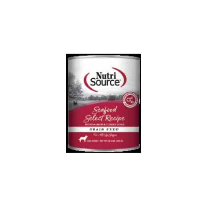 Nutrisource Dog Seafood Select GF 12.3oz New