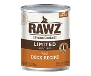Rawz Dog Can Gf Lid Duck 12/12.5oz;