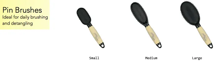 Pin Brush Small Memory Gel Grip