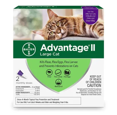 Advantage II Cat 9+ Large 2 Pack