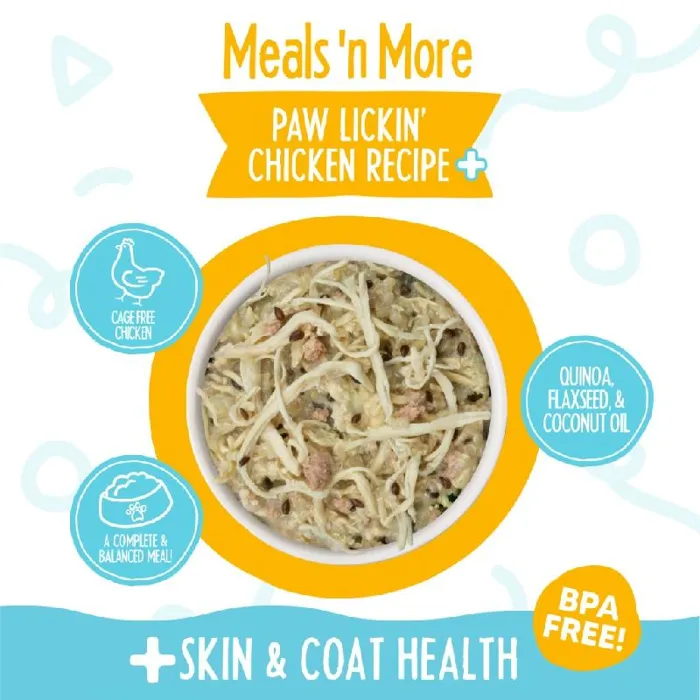 Weruva Meals N More Dog Cup - Paw Lickin' Chicken Plus 3.5oz 10/slv