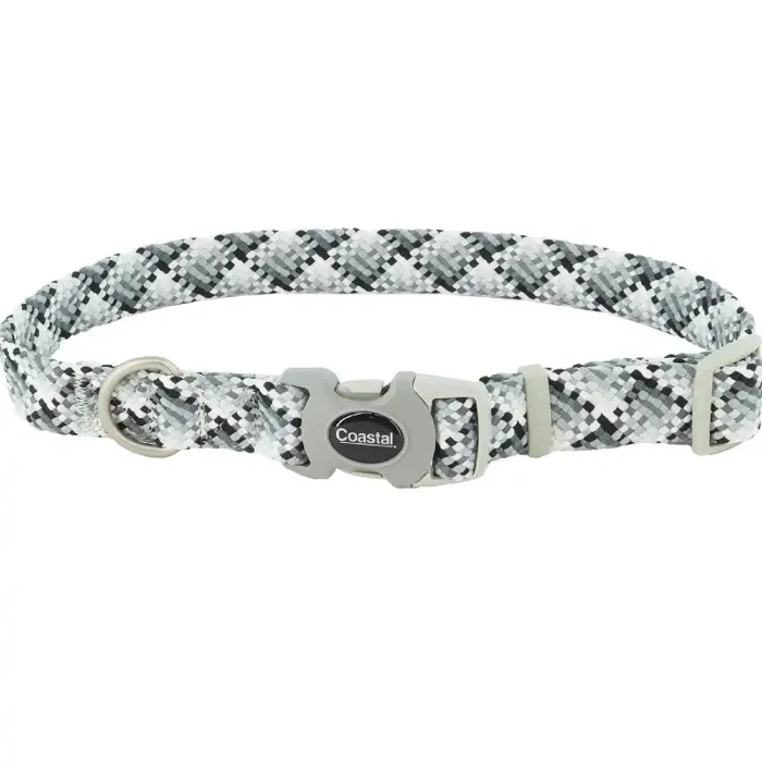 Pro Active Woven Reflective Collar Grey - 5/8"x8-12"