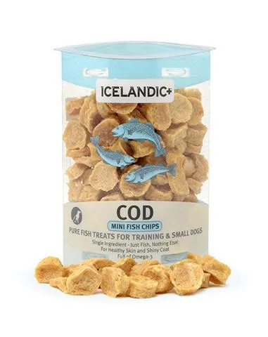 + Mini Cod Fish Chip Small Dog/training Dog Treats 2-oz