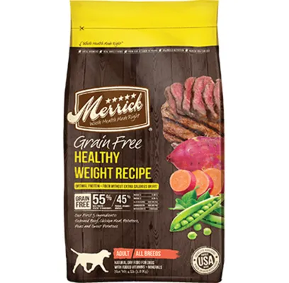 Grain Free Healthy Weight Recipe Dry Dog Food 25-lb