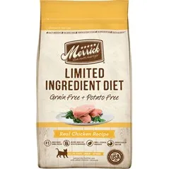 Limited Ingredient Diet Grain Free Real Chicken Recipe Dry Cat Food 4-lb