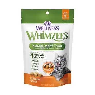 Whimzee Cat Dental Treats Chicken Flavor 4.5oz