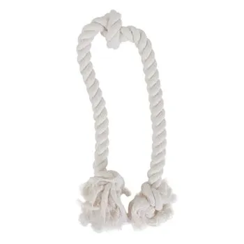 Booda 3 Knot Rope Tug White Large