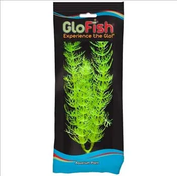 Tetra Glofish Foxtail Plant Electric Green 12"