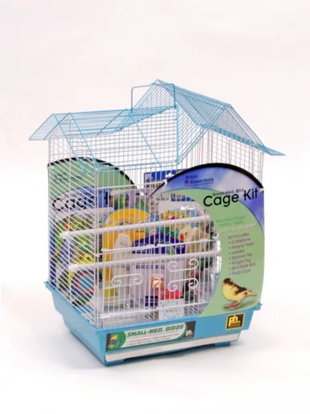 Bird Cage Starter Kit 14x11 White/blue