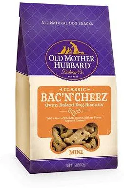 Crunchy Classic Natural Bac'n'cheez Biscuits Dog Treats Mini 5-oz