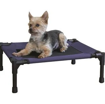 K&h Creative Solutions Elevated Pet Bed Small 17x22 Navy Blue