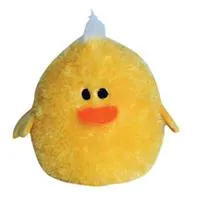 Yellow Chicken Plush Dog Toy 10"