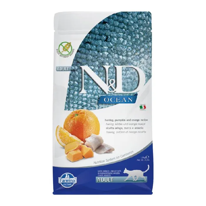 Farmina Cat Ocean Grain Free Herring, Pumpkin & Orange 3.3 Lb