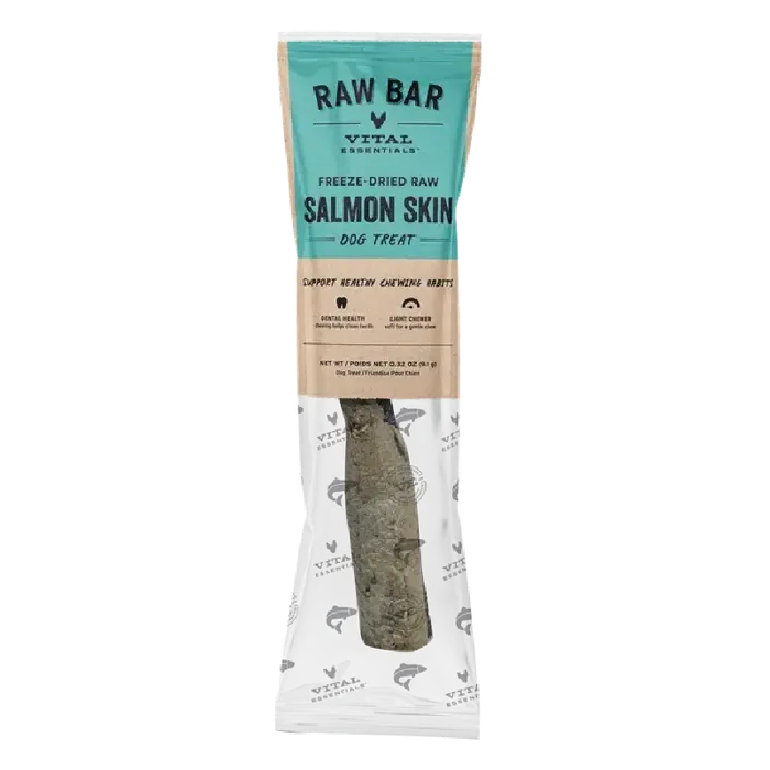 Vital 0.32 Oz Dog 1pk Salm Skin Rawbar Freezedriedtreat38/bx