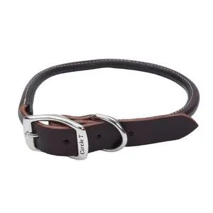 Coastal Latigo Leather Round Collar Lge 1"x24"