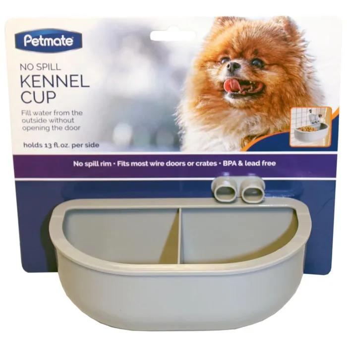 Kennel Bowl Double Diner Gray 13oz;