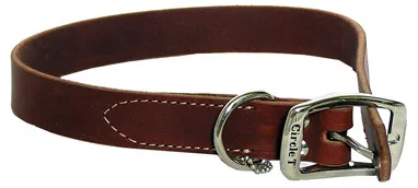 Latigo Leather Town Dog Collar, Latigo, 3/4" X 20"