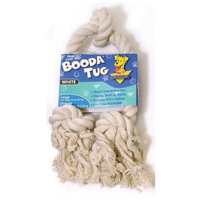 Booda 3 Knot Rope Tug White Large