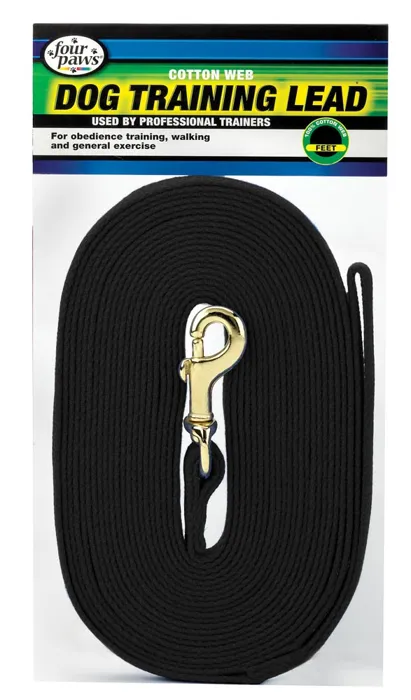 Cotton Web 5/8" Training Lead 15' - Black